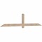 Ekena Millwork Eugene Smooth Timber Gable Bracket, Douglas Fir, 84"W x 17"H x 1 1/2"D x 3 1/2"F, 5/12 Pitch GBW084X17X0204EUG00SDF - alternate 3